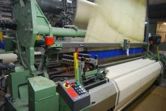 C-1790 DORNIER ATVF6 AIRJET LOOMS FOR TERRY FABRICS, WIDTH 3200mm, YEAR 2002, STAUBLI JACQUARD, 6 COLORS