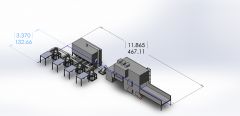 E-4401-4 NOZZLE NEW PILLOW FILLING MACHINE (4 NOZZLE): FOR 3 DENIER x 51mm SILICONIZED VIRGIN FIBER
