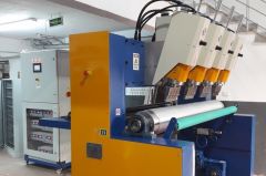 J-2007 ULTRASONIC NONWOVEN BONDING MACHINE, WORKING WIDTH 1600mm, 100 METERS PER MINUTE