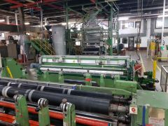 J-4607 DUSENBERY SLITTER REWINDER WITH HOT NEEDLE PERFORATION UNIT, WIDTH 2600mm, YEAR 1990
