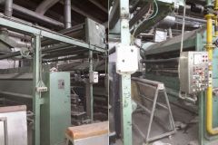 L-4105 OSTHOFF SINGEING MACHINE, WIDTH 2200mm, DOUBLE BURNERS, WITH SIZING CHAMBER, YEAR 1999