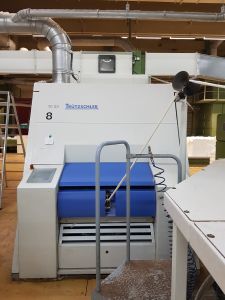 L-4890 TRUTZSCHLER TC-03 CARDING MACHINES, WITH DFK CHUTES & AUTO CAN CHANGER, YEAR 2005