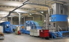M-6064 NONWOVEN NEEDLE FELT PUNCH PRODUCTION LINE, WIDTH 3000mm TO 5500mm, YEAR 2000