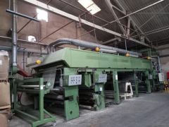 TT-1312 COLOMBO PVC LACQUER COATING MACHINE, WORKING WIDTH 2600mm, YEAR 2000