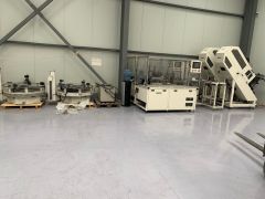 TT-4521 MATSUSHITA TECMIC POCKET COIL MACHINE – 3 COILERS AND ONE ASSEMBLER- 2200mm wide  80 TO 90 COILS PER MINUTE, YEAR 2013