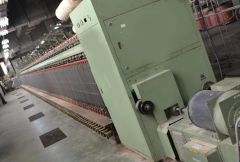 TT-4611 HOUGET DUESBERG BOSSON CBY SPINNING FRAME FOR WOOL YARNS, 192 SPINDLES, TUBE HEIGHT 600mm, YEAR 1986