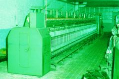 TT-7670 HOUGET DUESBERG BOSSON RING SPINNING FRAME, 224 SPINDLES, YEAR 1970