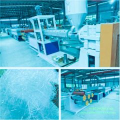 TT-8038 FIBRILLATED MESH FOR CEMENT USE AND TWISTED FIBER MAKING MACHINE/POLYMER MACRO WAVE FIBRE EXTRUDER EXTRUSION LINE, 2.2 KW