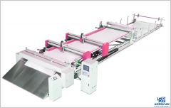 YY-2261 COMPUTERIZED DOUBLE SADDLES QUILTING MACHINE WITH SUPPORT BELT, MAXIMUM SPEED 3000 RPM PER MINUTE, MAXIMUM QUILTING THICKNESS 50mm